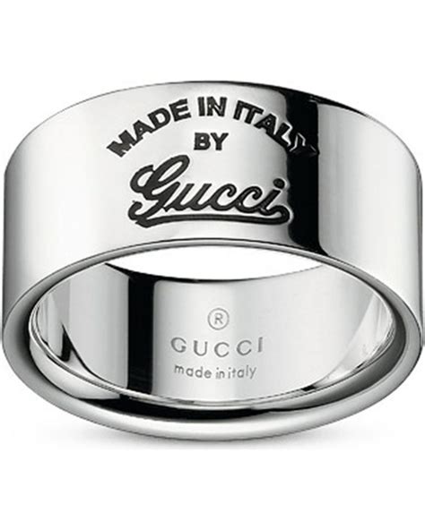 gucci sterling silver gg ring|gucci trademark ring.